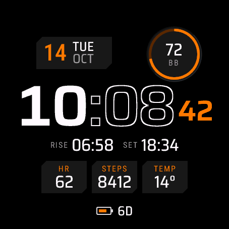 Field Kit watch face