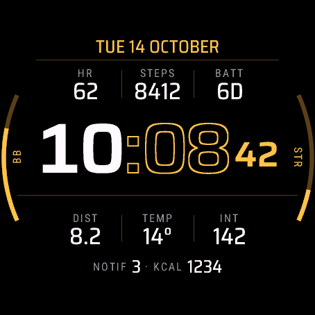 Gold Rule watch face